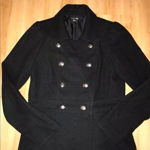 F21 Double Breasted Peacoat